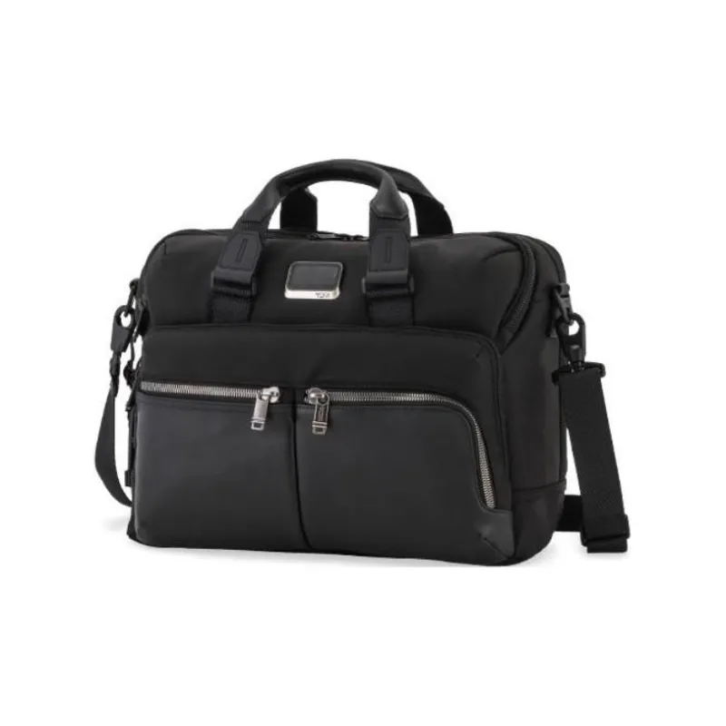 TUMI Alpha Bravo Nylon Briefcase Handbag Crossbody Bag Men's Black-8