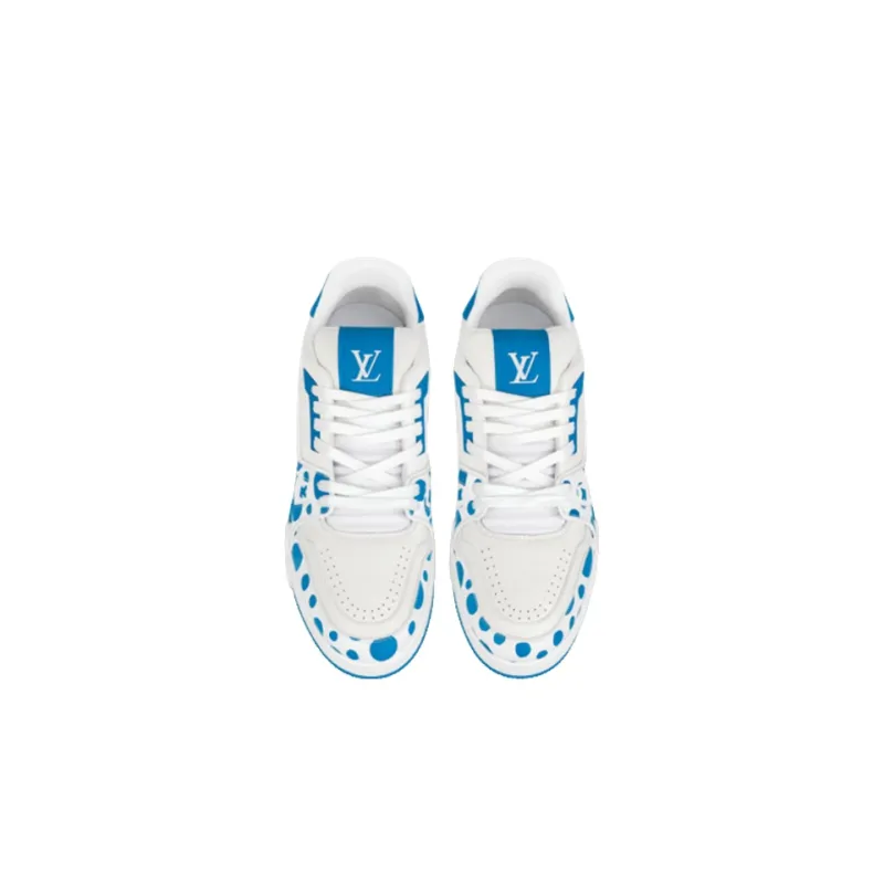 LOUIS VUITTON X Yayoi Kusama Sneaker 'White Blue'-1