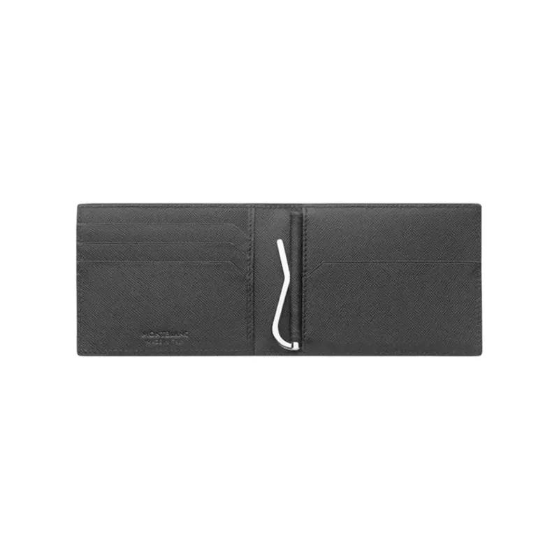 MONTBLANC Leather Card Holder, Wallet Men's Camouflage Gray-4