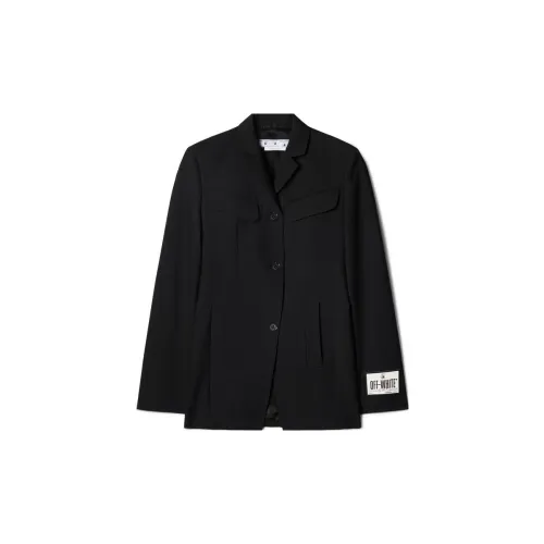 OFF-WHITE Toybox Dry Wo Single-breasted Wool Blazer