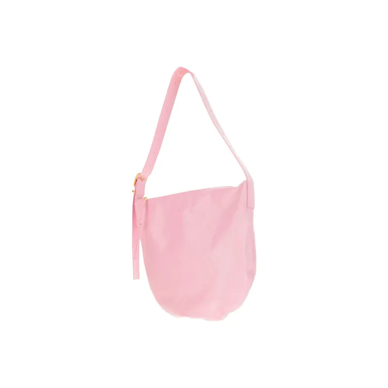 JIL SANDER Crinkled Finish Zip Up Medium Shoulder Bag-1