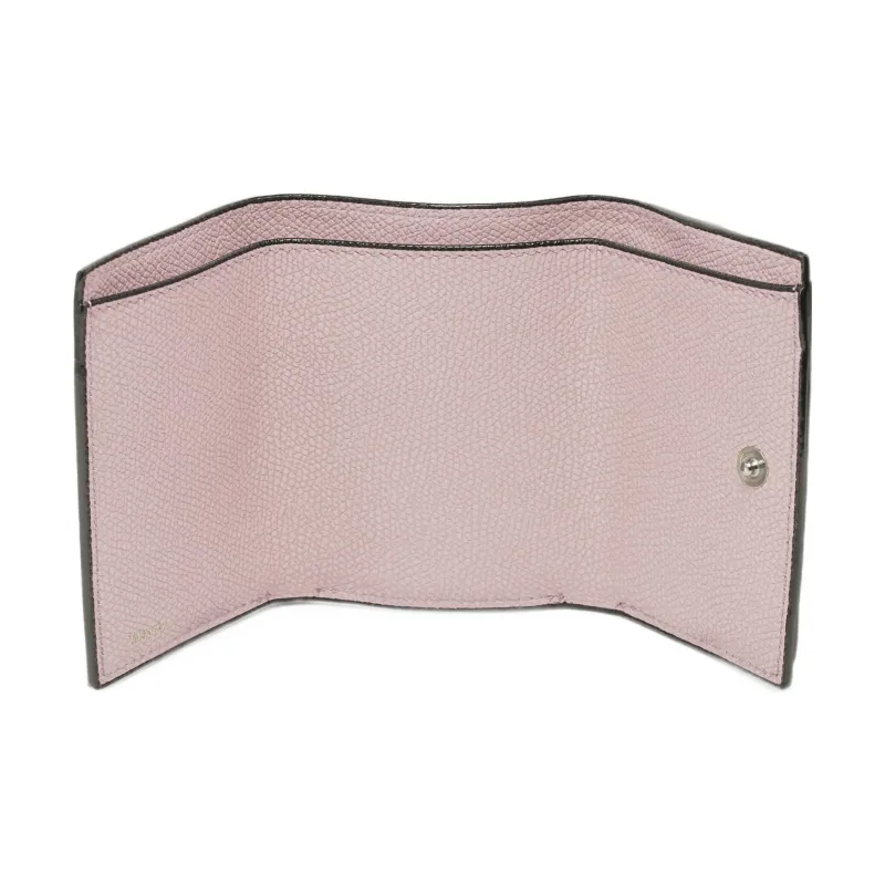 Valextra Calfskin Coin Purse Trumpets Women's Pink-4