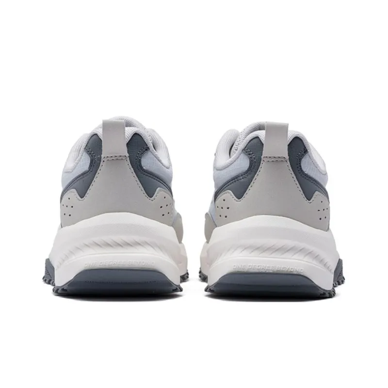 361° Anti Slip Wear Resistant Low Top Sports Casual Shoes Women's Gray White-3