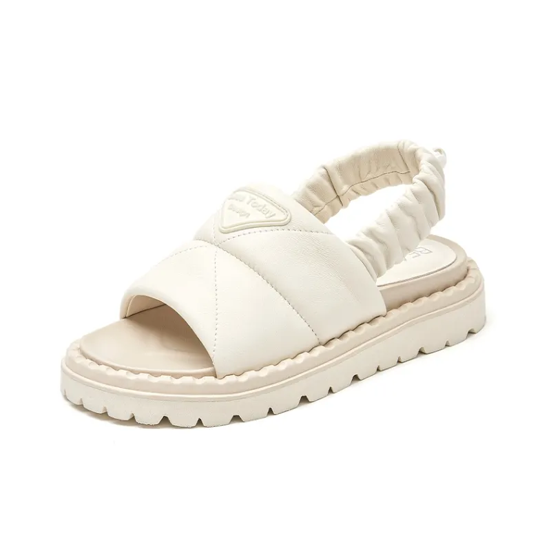 Beau Today Stylish Sandals Women's Cream White-1