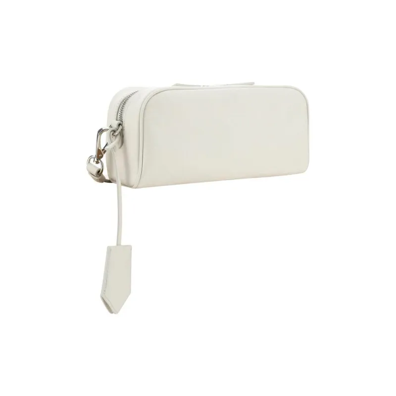 PRADA Nappa Leather Crossbody Bag Shoulder Bag Women's White-2