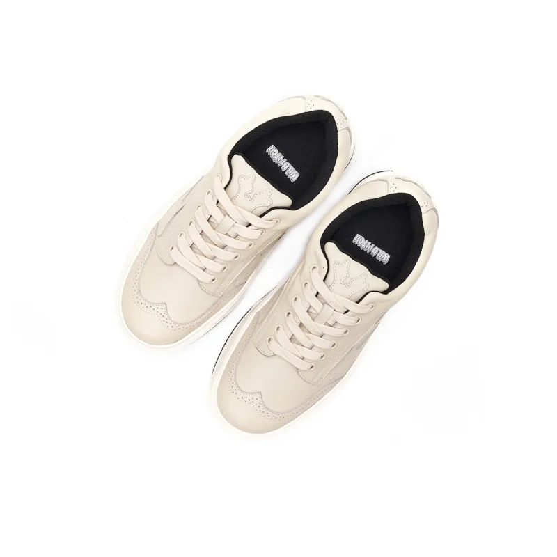 WILD PITCH Low Top Skateboard Shoes Unisex Ecru-3