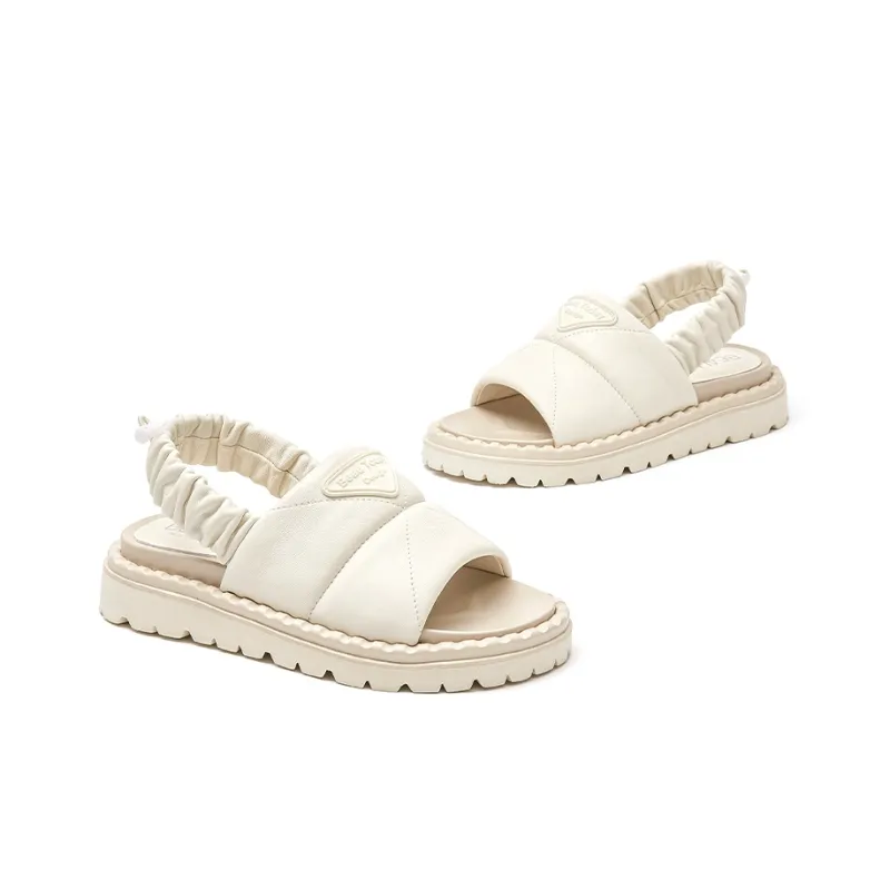 Beau Today Stylish Sandals Women's Cream White-2