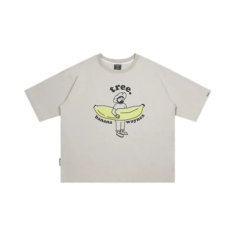 WAYNEXZAVIER T Shirts Men Apricot-1