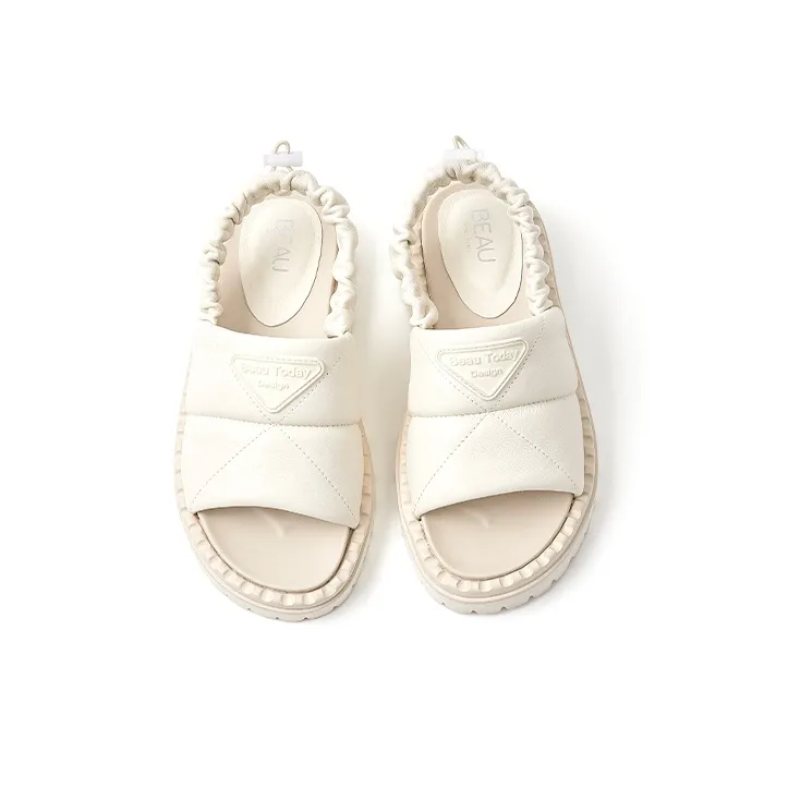 Beau Today Stylish Sandals Women's Cream White-4