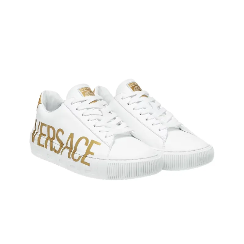 VERSACE Greca Sneaker 'White Gold'-1