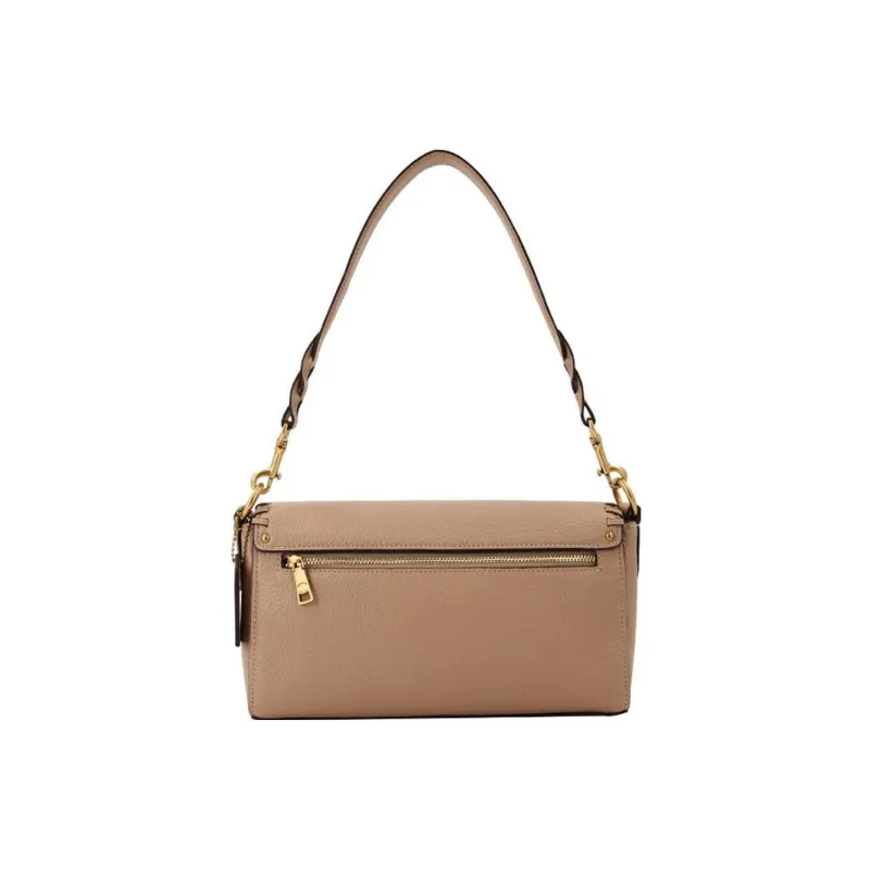COACH Jade Leather Shoulder Bag Crossbody Bag Handbag Medium Size Women's Milk Tea Beige-2