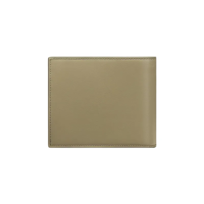DIOR Smooth Calf Leather Wallet Men's Green-2