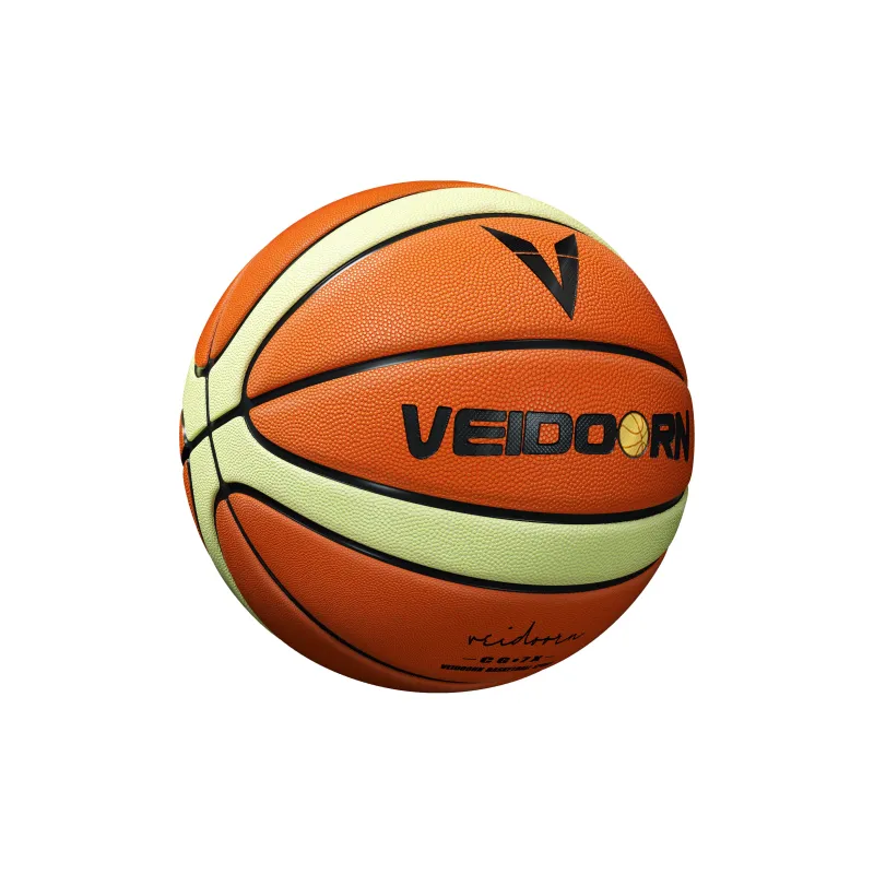 VEIDOORN Microfiber Leather Basketball Orange Size 7 Ball Training Competition Unisex-5
