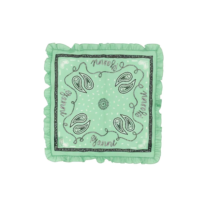 GANNI Knit Scarves Women's Green-0