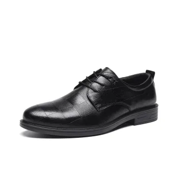 HLA Dress Shoes Men Low Top Black