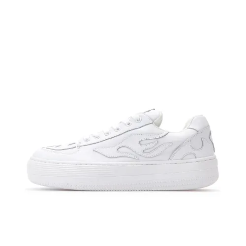 WILD PITCH Plunge Skateboard Shoes Unisex Low-Top White