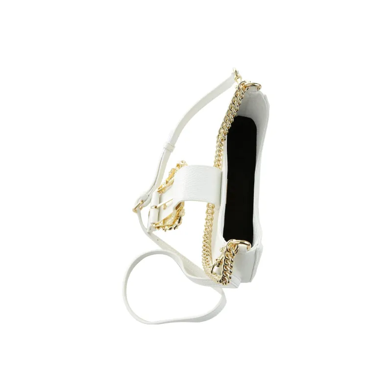 VERSACE JEANS COUTURE Polyurethane Polyester Handbag, Shoulder Bag Women's White-4