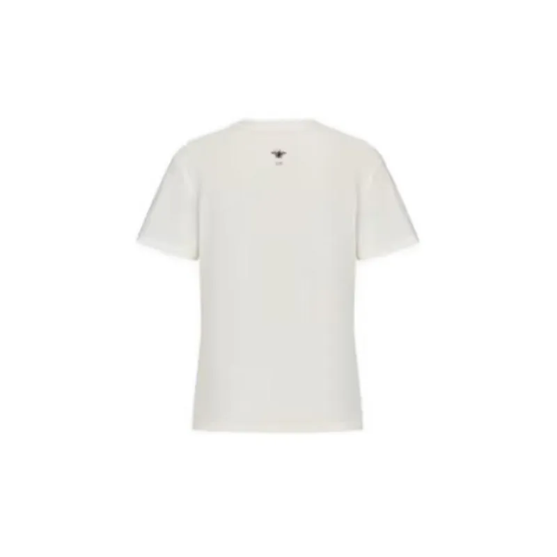 DIOR Drop Shoulder Sleeve T Shirt Women's Ecru-1
