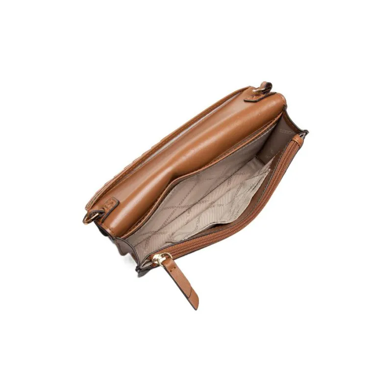 MICHAEL KORS Heather PVC Crossbody Bag, Shoulder Bag Women's Brown-4
