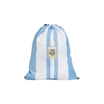 Adidas Argentina Polyester Gym Bag Medium Size Unisex Blue White