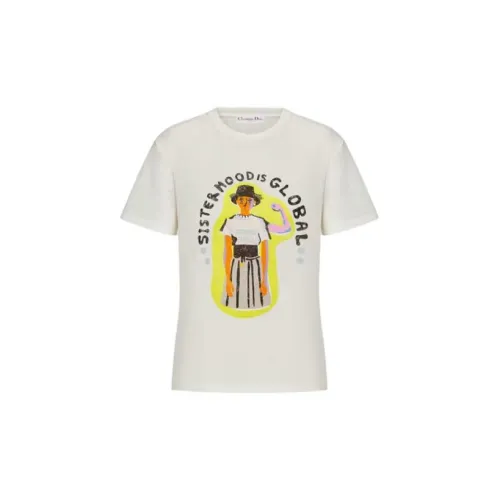 DIOR T-Shirts Women's Off White