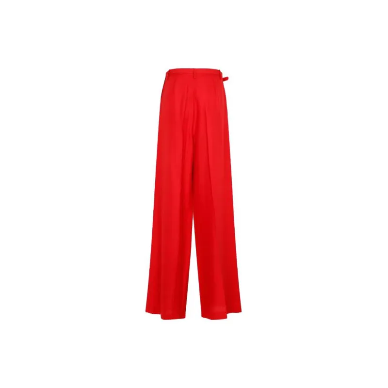 Ralph Lauren Collection Wide Leg Silk Trousers-1