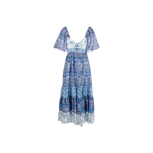 Sandro Short-Sleeved Dresses Women's Blue