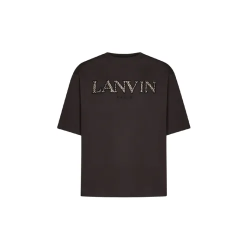 Lanvin T-Shirts Men Brown