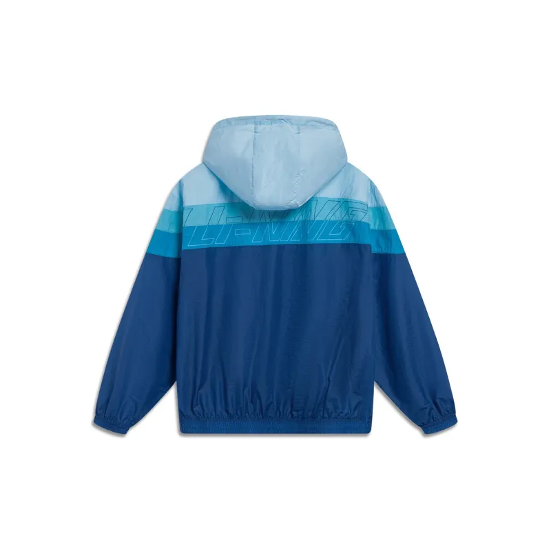 LiNing Sports Life Collection Jacket Men's New Denim Blue-1