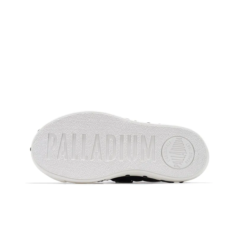 Palladium Skate Low Top Skateboard Shoes Men's Dark Gray White-4