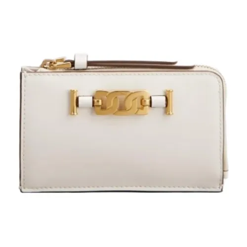 TOD'S KATE Leather Key Pouch Women's White