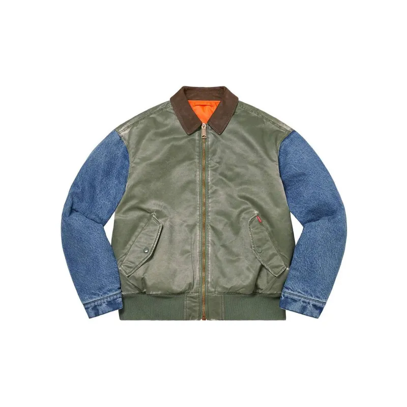 Supreme Denim Sleeve MA-1 - POIZON 