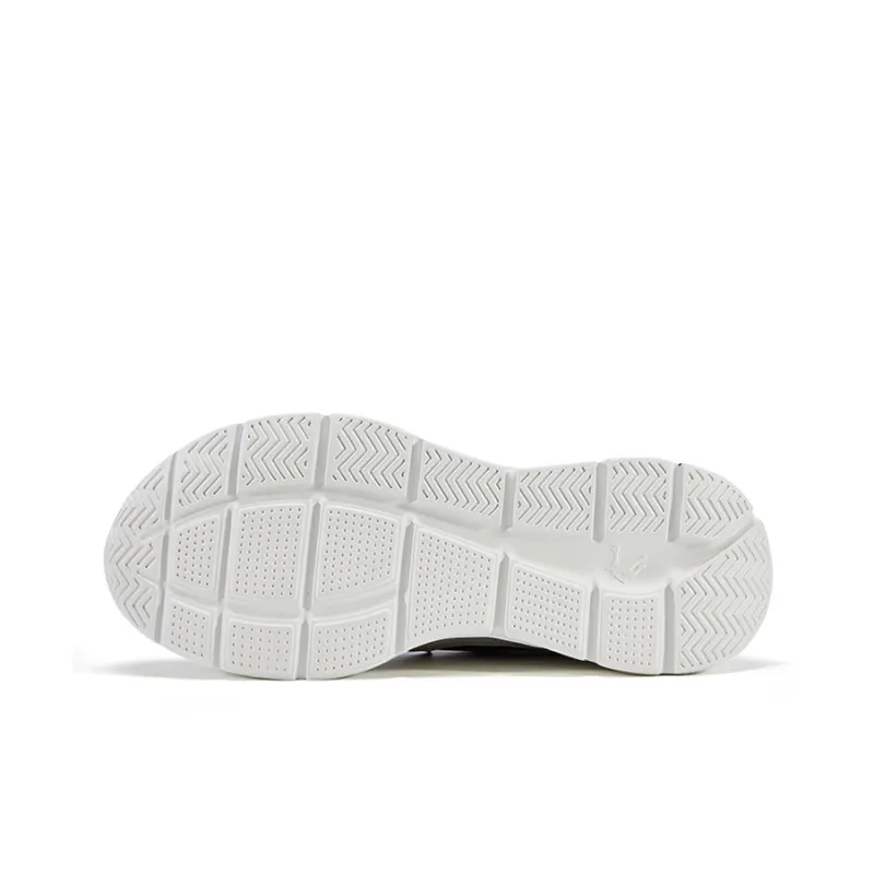 QIAODAN Anti Slip Wear Resistant Low Top Running Shoes Men's Beige Black Yellow-4