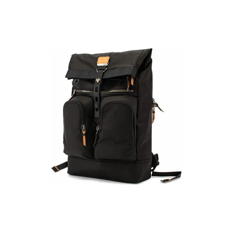 TUMI Alpha Bravo Nylon And Leather Business Backpack Large Size Men's Black-1