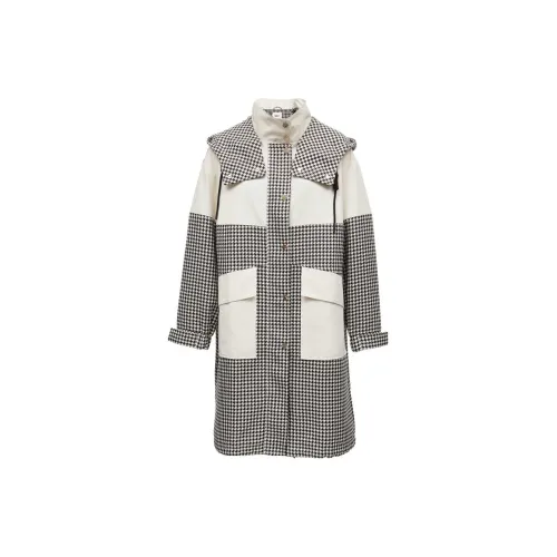 ONLY Trench Coats Women's H21 Rula Houndstooth RARA HOUNDSTOOTH