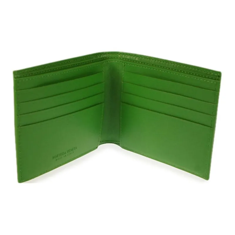 Bottega Veneta Leather Wallet Men's Green-3