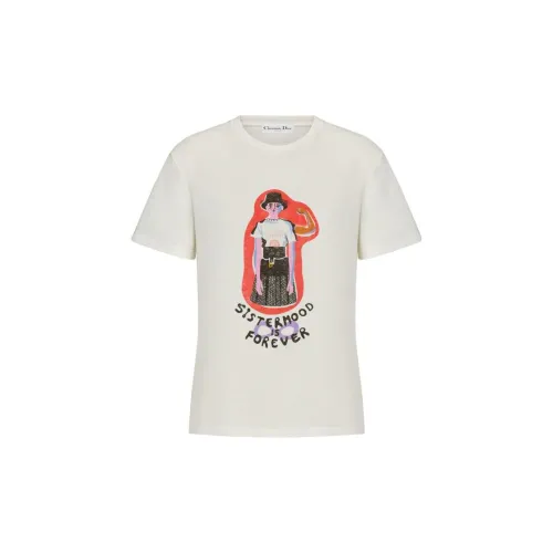 DIOR T-Shirts Women's Beige