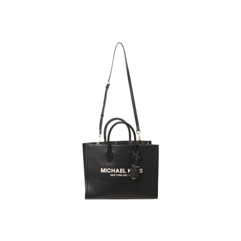MICHAEL KORS Mirella Cow Leather Tote Bag Shopping Bag Crossbody Handbag Small Size Women's Black-2