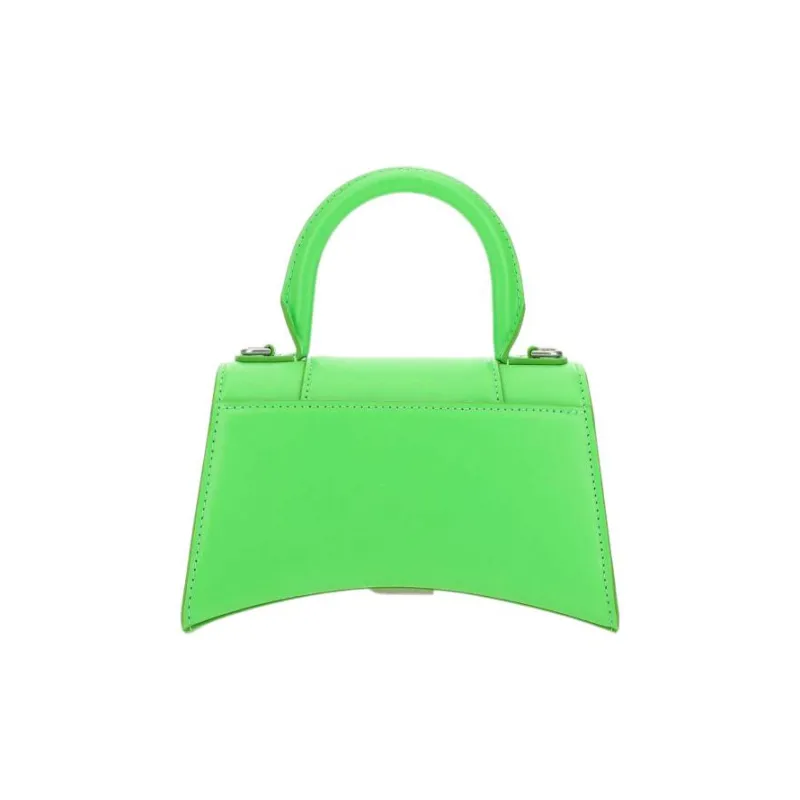 Balenciaga Hourglass Cow Leather Portable Crossbody Bag, Shoulder Bag Regular Women's Green-4
