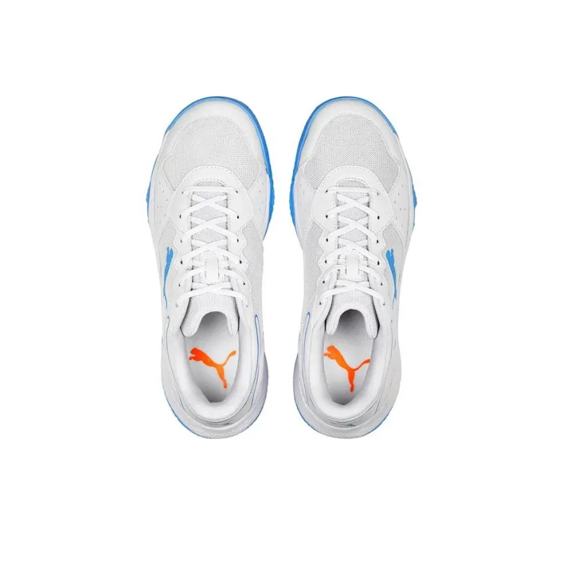 PUMA Smash Solar Rct Anti Slip Wear Resistant Low Top Tennis Shoes Unisex White Blue-2