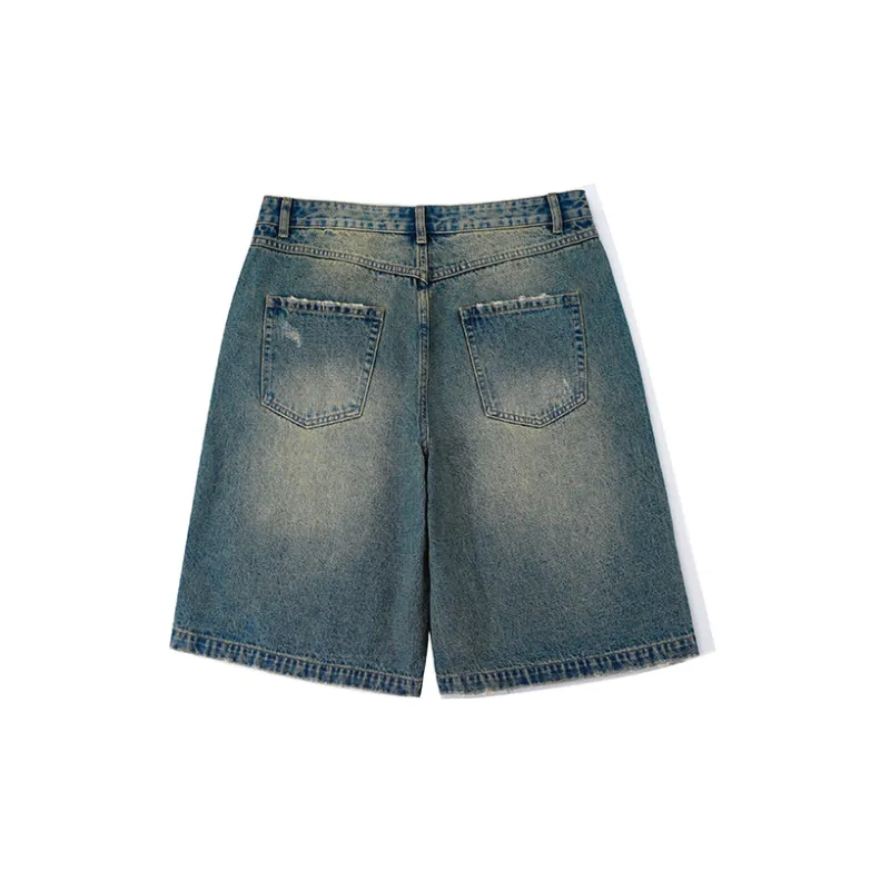 DIMC Denim Shorts Unisex Washed Blue-1