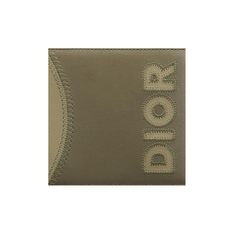 DIOR Smooth Calf Leather Wallet Men's Green-4
