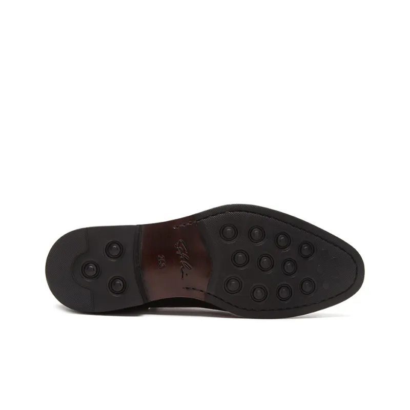 Satchi Dress Shoes Men Low Top Black-5