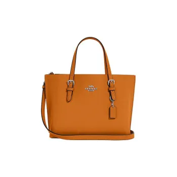 COACH Mollie Cow Leather Tote Bag Shopping Bag Shoulder Bag Crossbody Bag Medium Size Women's Orange
