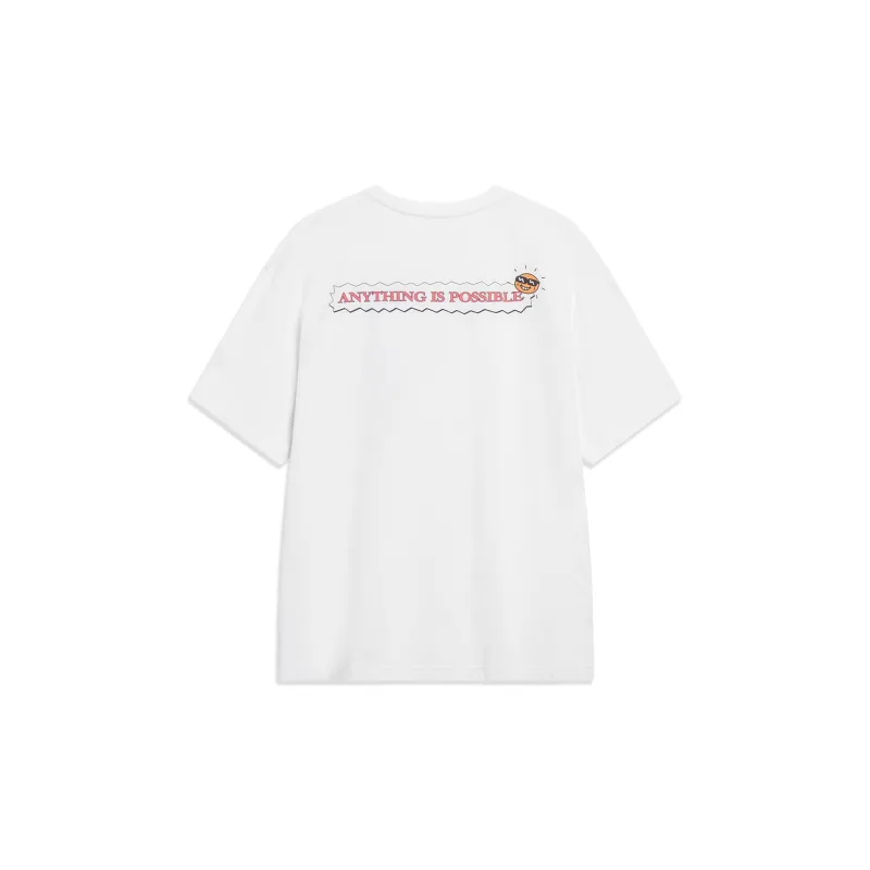 LiNing Sports Life Collection T Shirt Men's Ivory-1