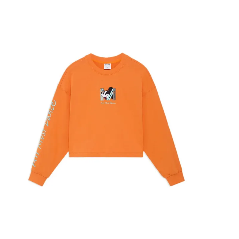 Disney X LINING Sports Fashion Collection Sweatshirts Women's Hot Orange-1