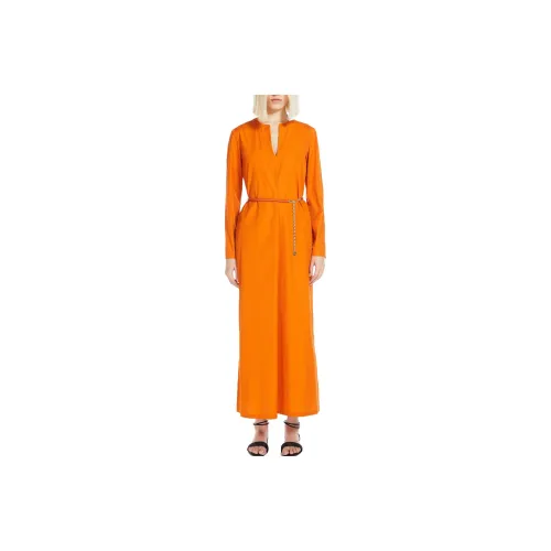 MaxMara Studio Long-Sleeved Dresses Women's Orange