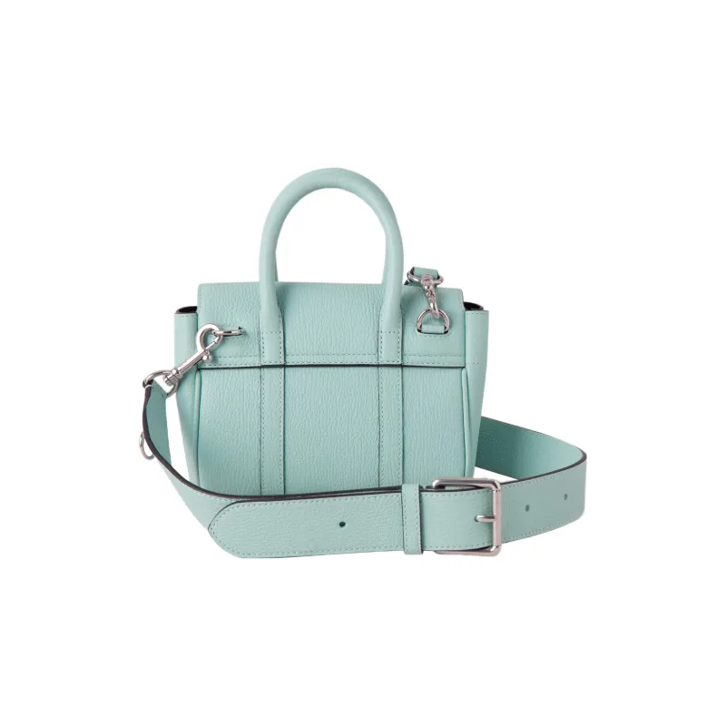 Mulberry Bayswater Sheepskin With Cow Leather Shoulder Bag, Crossbody Bag, Handbag Mini Women's Acrylic Green-2
