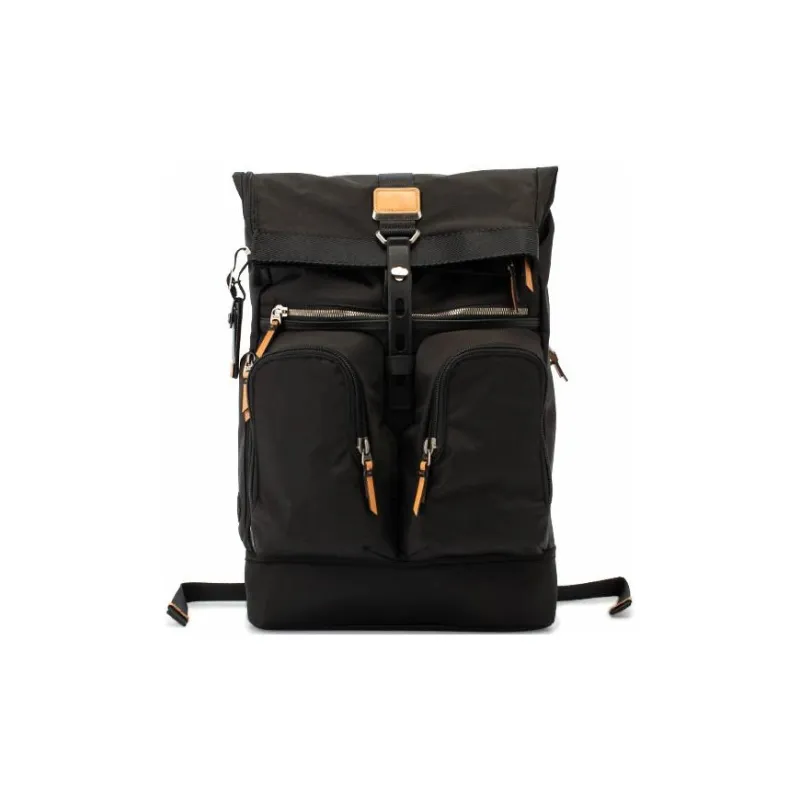 TUMI Alpha Bravo Nylon And Leather Business Backpack Large Size Men's Black-0