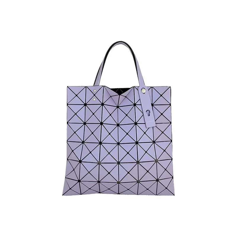 ISSEY MIYAKE PVC Tote Bag, Shopping Bag, Laptop Bag, One Shoulder Handbag Medium Size Women's Violet-2